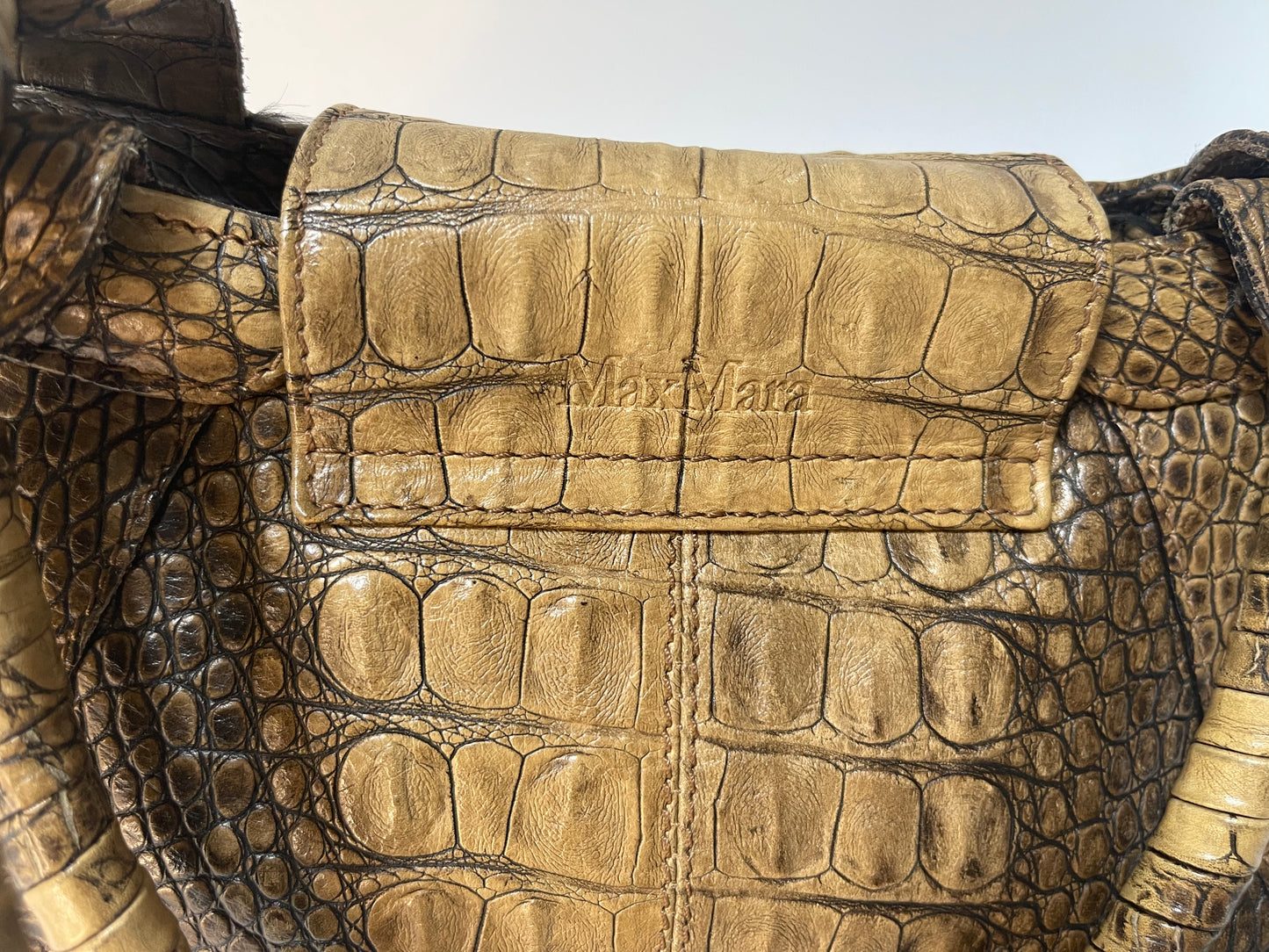 Max Mara Crocodile bag